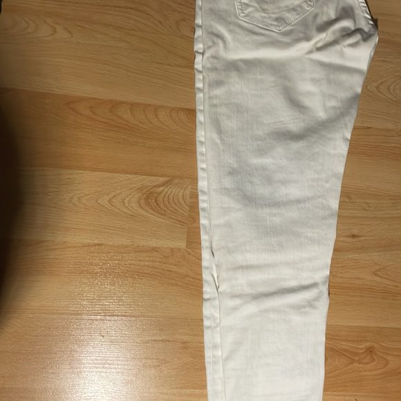 Desigual white pants with gold embroidery, size 28 - Picture 4 of 8
